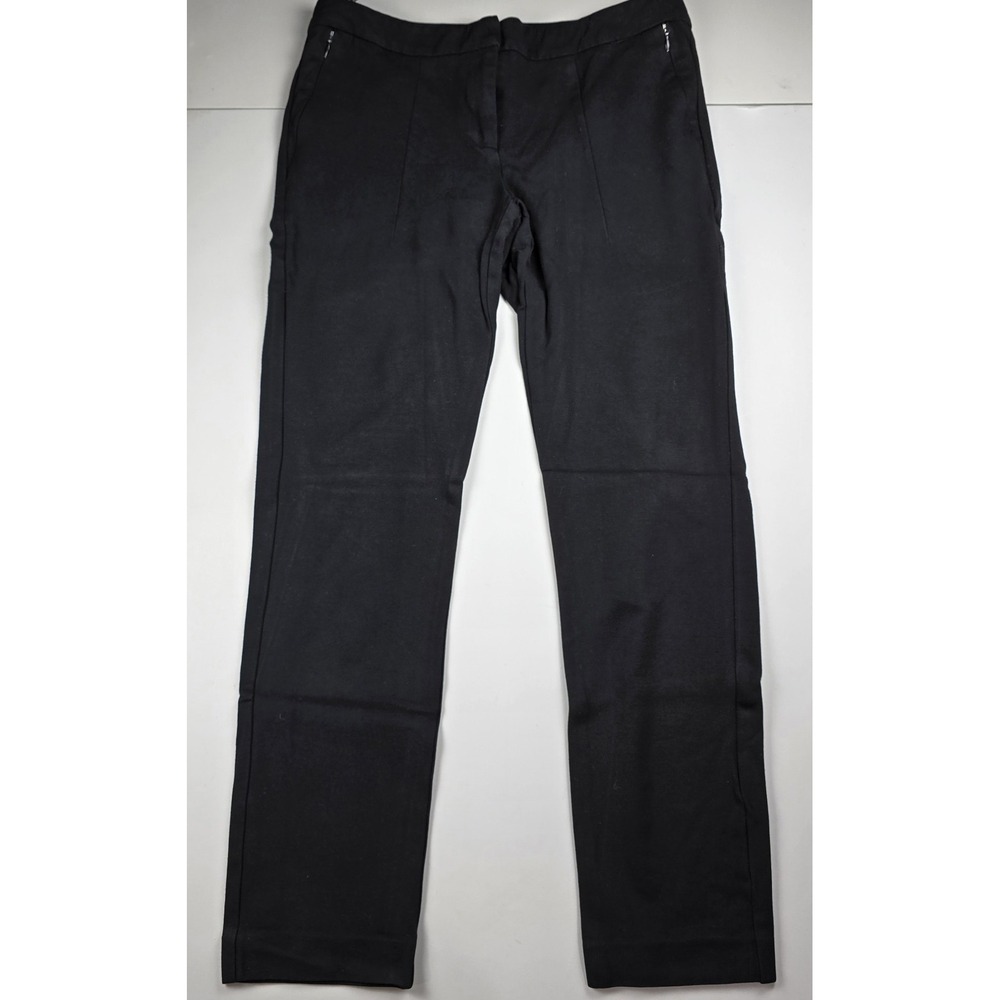 Amanda & Chelsea Womens Dress Pants Knit Stretch Pockets Black Size 8